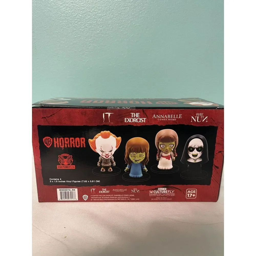 CultureFLY WB Horror Set of 4 Minis Figures IT, The Exorcist, Annabelle, The Nun